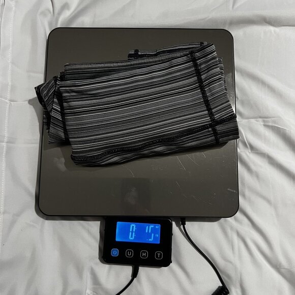 NWOT Athleta Women's Striped High-Rise ankle Black Grey White - Picture 9 of 9